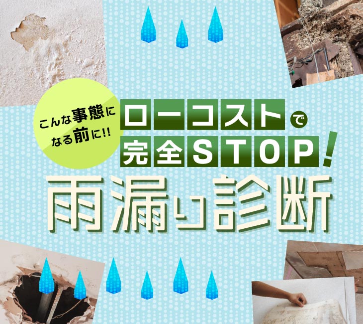 ホクリクルーフのローコストで完全ストップ!雨漏り診断